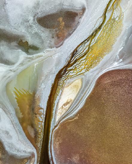 Veins of salt flat