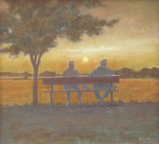 Sunset (oil on canvas)  from Simon  Cook