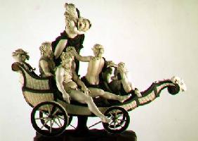Chariot with Silenus, ivory sculpture, Munich