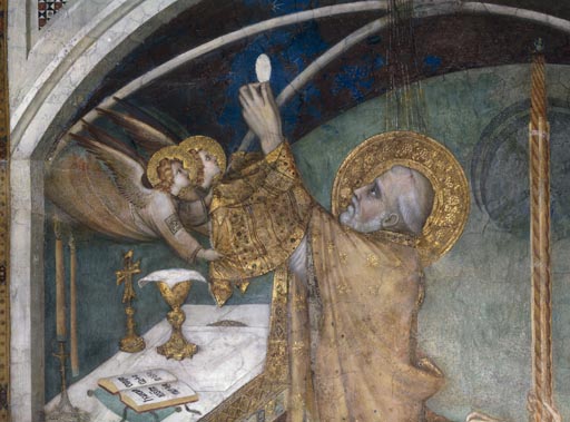 Das Wunder waehrend der Messe from Simone Martini