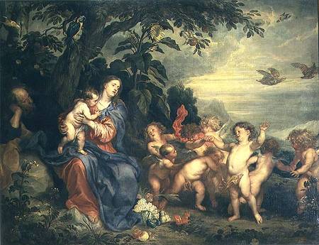 The Rest on the Flight into Egypt (Virgin with Partridges) from Sir Anthonis van Dyck