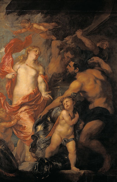 Venus asking Vulcan for the Armour of Aeneas from Sir Anthonis van Dyck