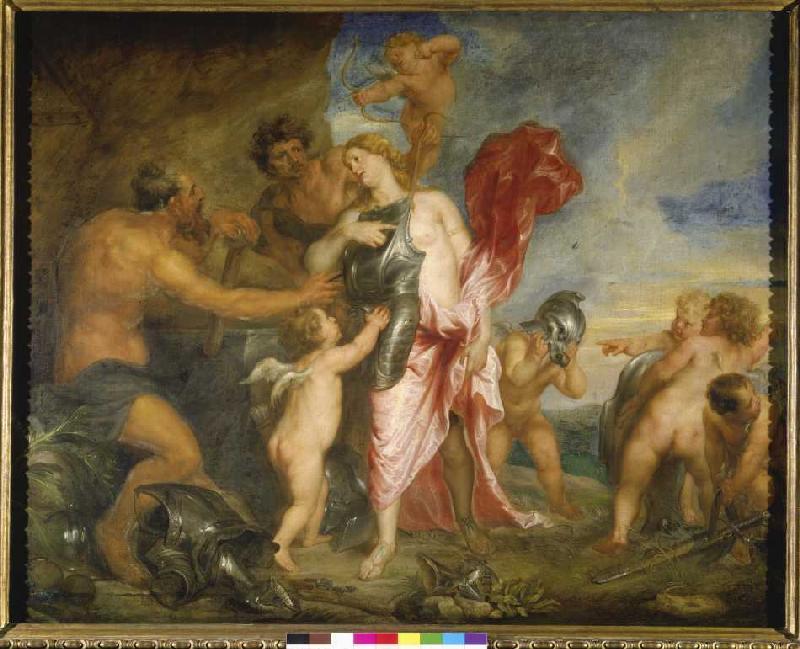 Venus in the smithy volcano. from Sir Anthonis van Dyck