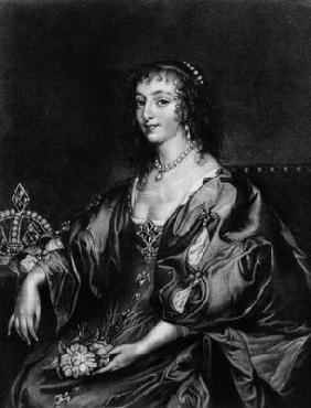 Henrietta Maria (1609-69), illustration from 'Portraits of Characters Illustrious in British History