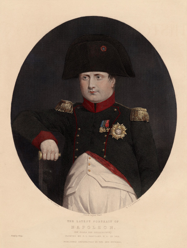 Latest portrait of Napoleon on board the Bellerophon from Sir Charles Lock Eastlake