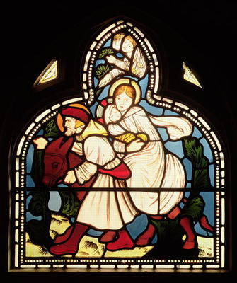 The Flight into Egypt, 1862 (stained glass) from Sir Edward Burne-Jones