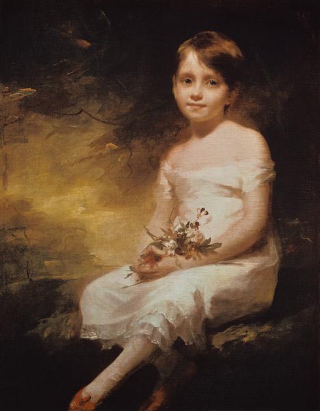 Little Girl with Flowers or Innocence, Portrait of Nancy Graham