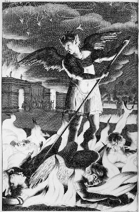 Satan, illustration from ''Paradise Lost'' John Milton, fourth edition 1688