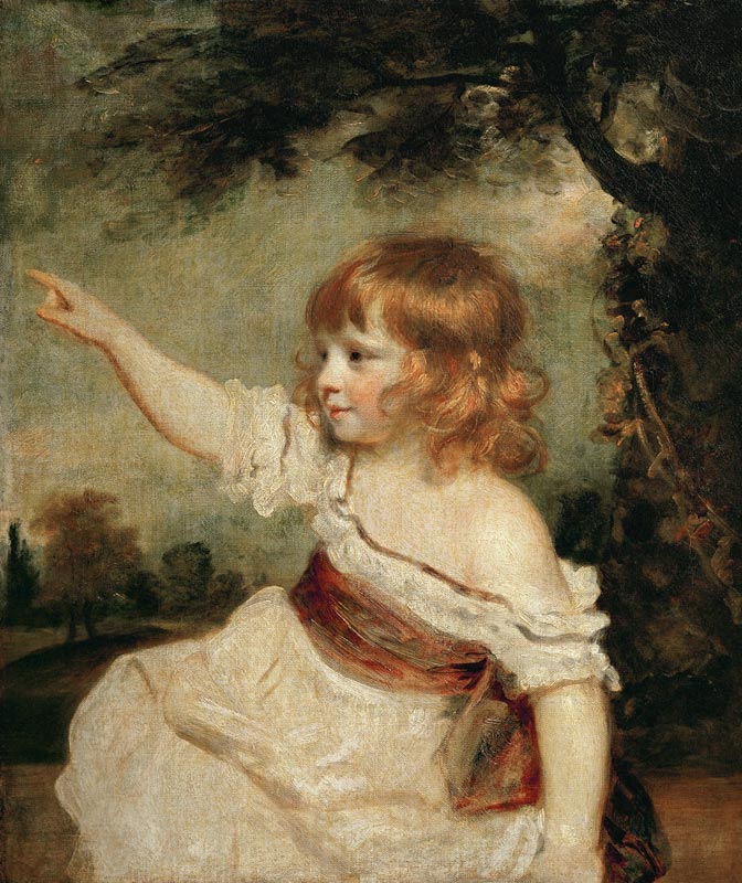 Painted for the aunt from Sir Joshua Reynolds