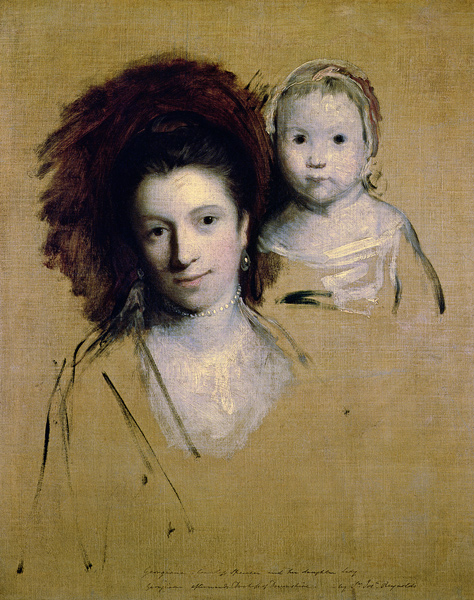 Georgiana, Countess Spencer and her Daughter Lady Georgiana, Afterwards Duchess of Devonshire from Sir Joshua Reynolds