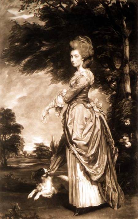 Portrait of Emily Mary, Countess of Salisbury (1750-1835), engraved by Valentine Green (1739-1813) from Sir Joshua Reynolds