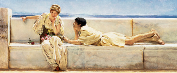 A Question. from Sir Lawrence Alma-Tadema