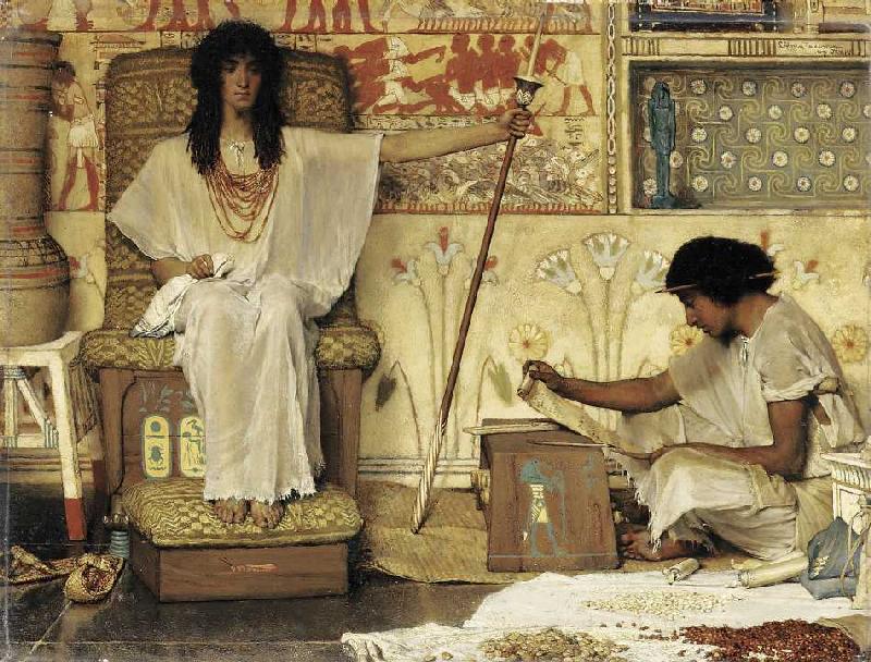 Joseph, Aufseher der Kornkammer des Pharao from Sir Lawrence Alma-Tadema