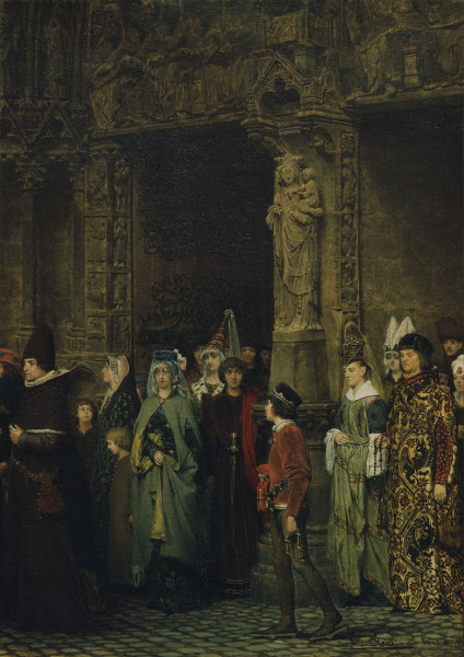 Church-goers from Sir Lawrence Alma-Tadema