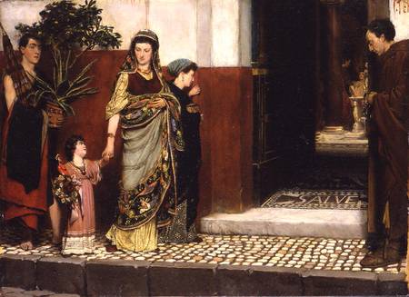 Returning from Market from Sir Lawrence Alma-Tadema