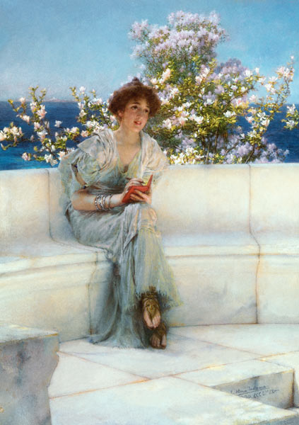The Year's at the Spring, All's Right wi - Sir Lawrence Alma-Tadema as art  print or hand painted oil.