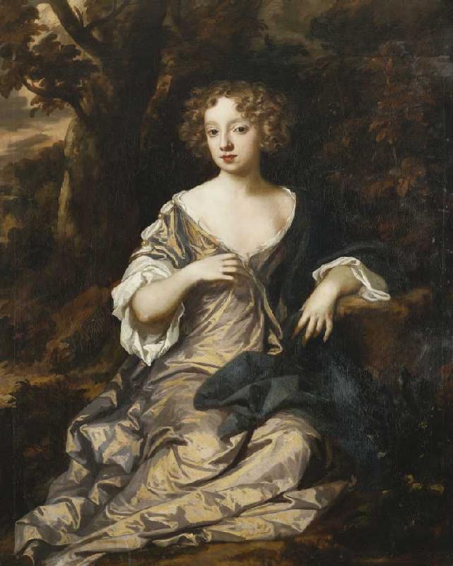 Bildnis einer jungen Dame in einem Seidenkleid. from Sir Peter Lely