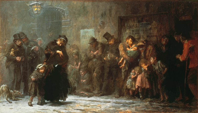 Applicants for Admission to a Casual Ward from Sir Samuel Luke Fildes