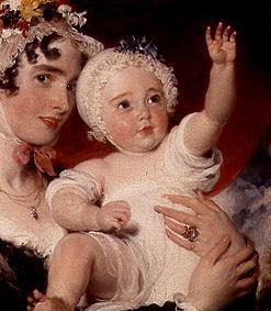 Priscilla Lady Burghesh with her son George from Sir Thomas Lawrence