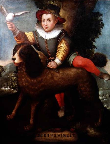 Boy and Dog, `Bibius Vincit' from Sofonisba Anguisciola