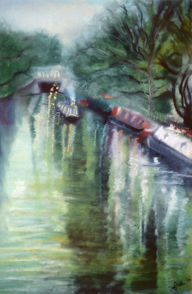 Little Venice, Regent''s Canal, 1996 (pastel on paper)  from Sophia  Elliot