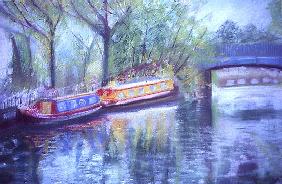 Little Venice, Regent''s Canal, 1996 (oil on canvas) 