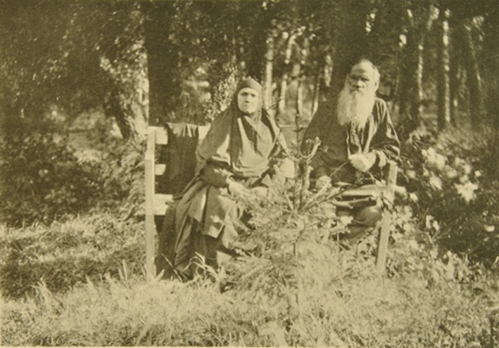 Leo Tolstoy with his sister Maria Nikolaevna (1830-1912) from Sophia Andreevna Tolstaya