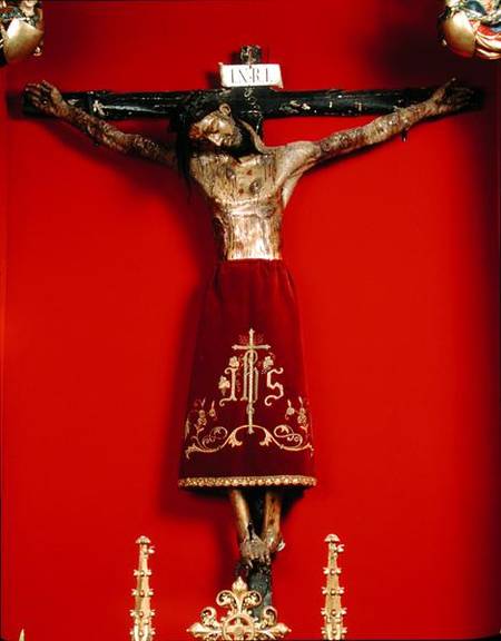 Cristo de Burgos, in the Capilla del Santisimo Cristo from Spanish School
