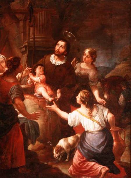 St. Isidore and the Miracle at the Well, School of Madrid from Spanish School