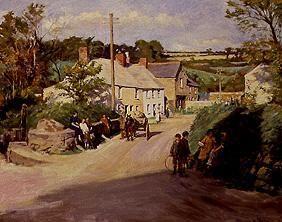 Village scene in Cornwall