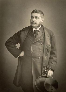 Sir Arthur Sullivan, composer, portrait photograph (b/w photo) 