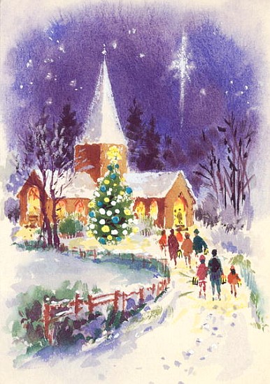Midnight Mass (gouache)  from Stanley  Cooke