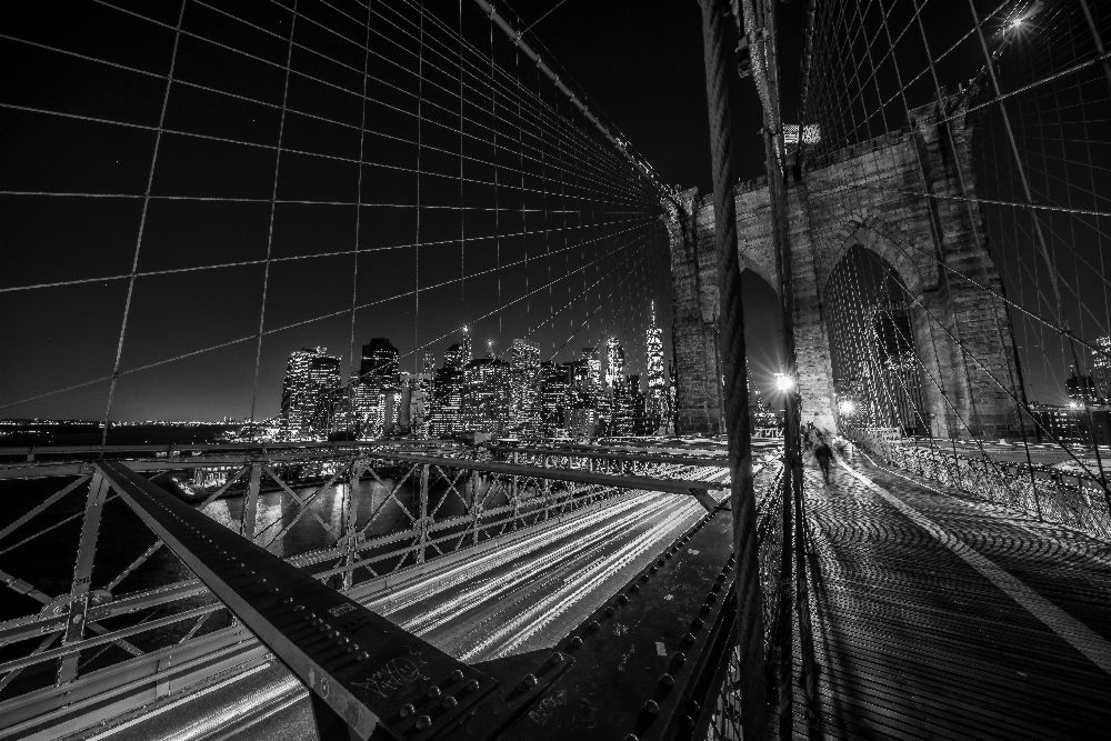 Brooklyn bridge lights from Stefan Schilbe