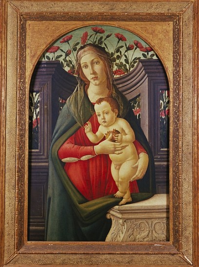The Madonna and Child in a Niche Decorated with Roses from (studio of) Sandro Botticelli