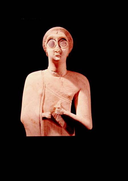 Statue of the Great Goddess, from Tell Asmar from Sumerian