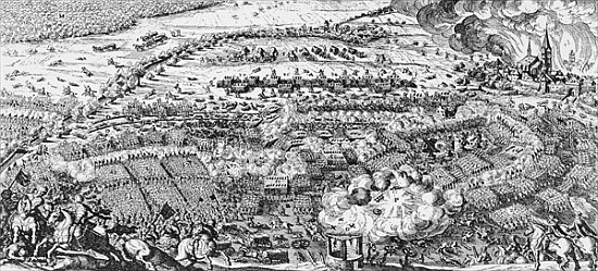 The Swedish victory at the Battle of Lutzen from Swedish School