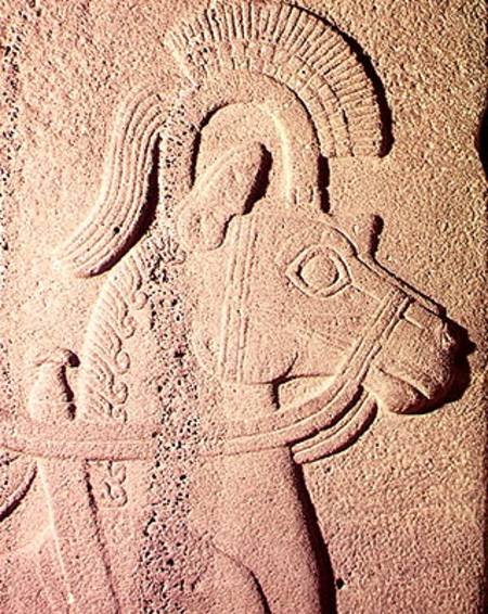 Detail of a horse's head from Syrian