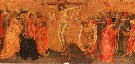 Crucifixion, predella panel from Taddeo  di Bartolo