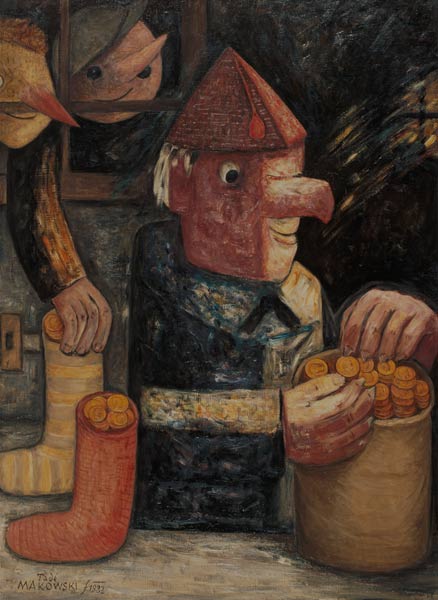 The miser (Skapiec) from Tadeusz Makowski