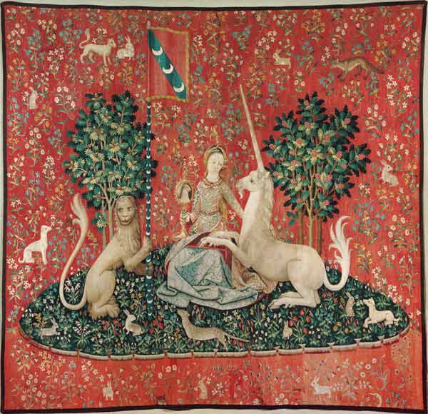 The lady with the unicorn from Tapisserie