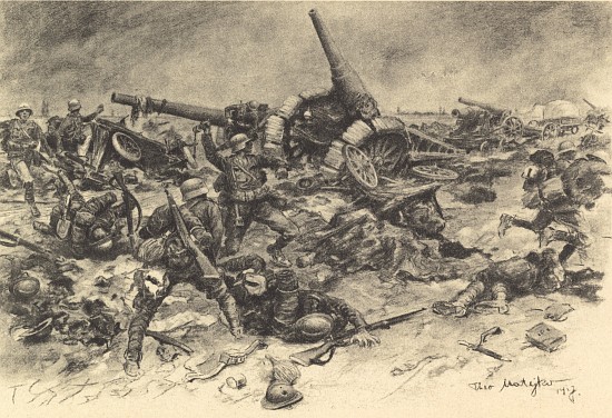 Austrian Hungarian infantry in fight with the Italian reservists from Theo Matejko