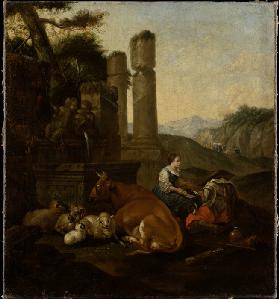 Shepherds in the Roman Campagna