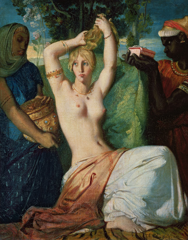 The toilet of Esther from Théodore Chassériau
