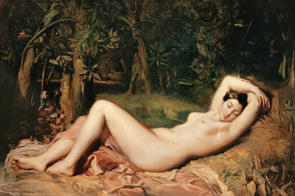 Sleeping nymph from Théodore Chassériau