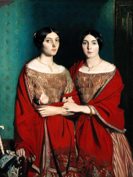 The two sisters of the artist. from Théodore Chassériau