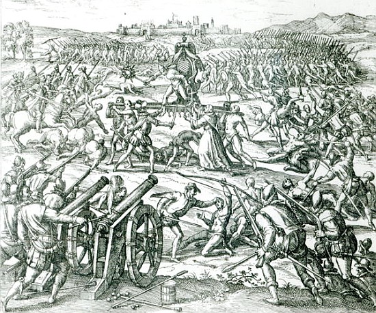 The Battle of Cajamarca from Theodore de Bry