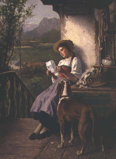 Girl Reading a Letter from Théodore Gérard