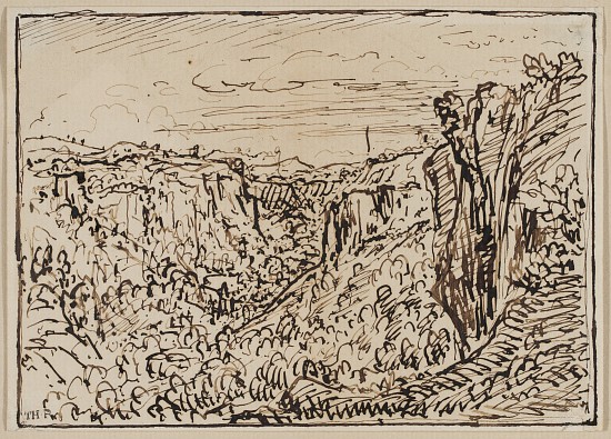 Hilly Landscape (The Lizon River Gorge) from Theodore Roussel