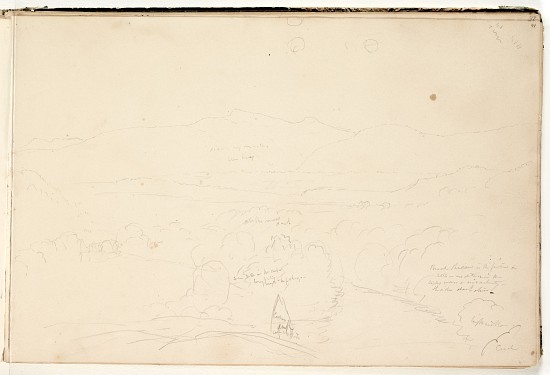 Landscape,  (pencil on paper) from Thomas Cole