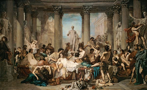 The Decline of the Roman Society (Le's Romains de la Dècadence) from Thomas Couture